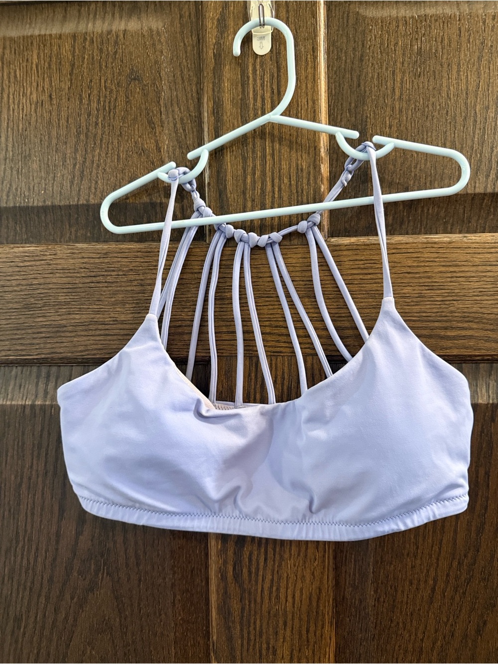 Prana Lilac Strappy Swim Top Size Small